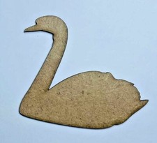 Wooden MDF Shapes Crafts Swan