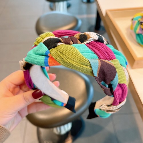 Women thick braided headband - thick,