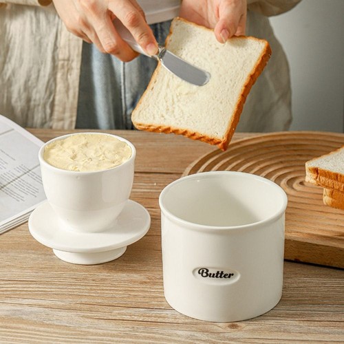 Large capacity ceramic butter - large,