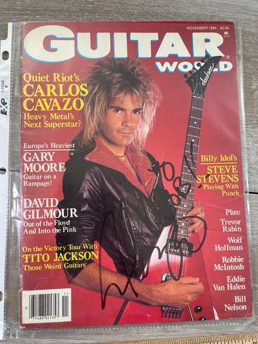 Carlos cavazo signed guitar - carlos,