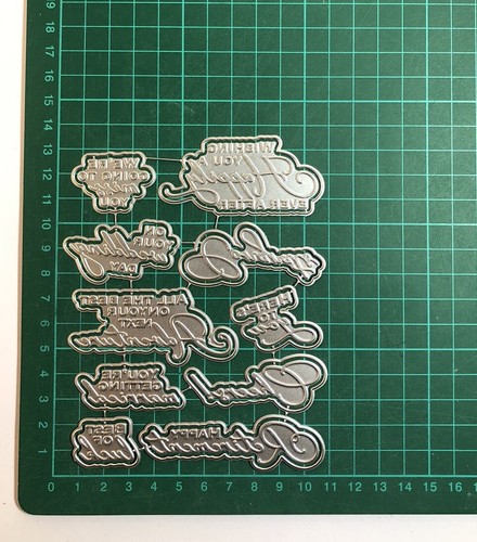 20pcs sentiments hot foil - sentiments,