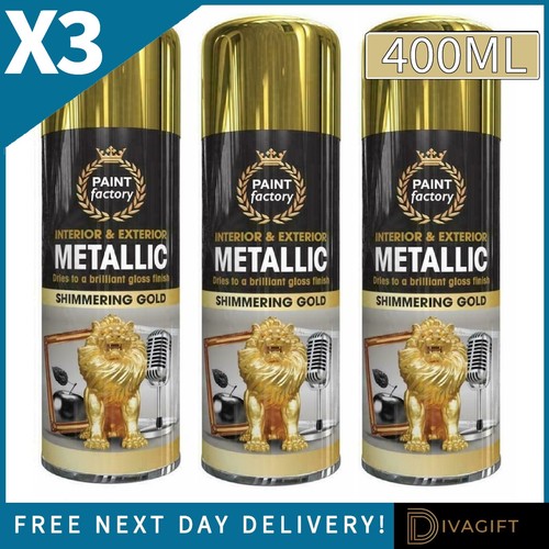 Metallic gold spray - spray, paint