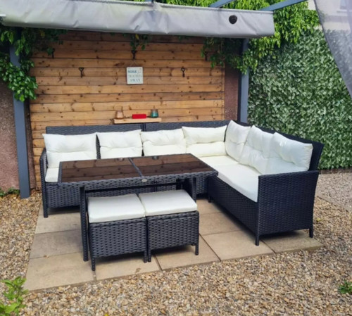 Rattan garden furniture set - rattan,