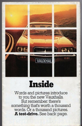 Vauxhall range 1972 - vauxhall, uk