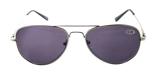 Sun readers silver frame retro - silver,