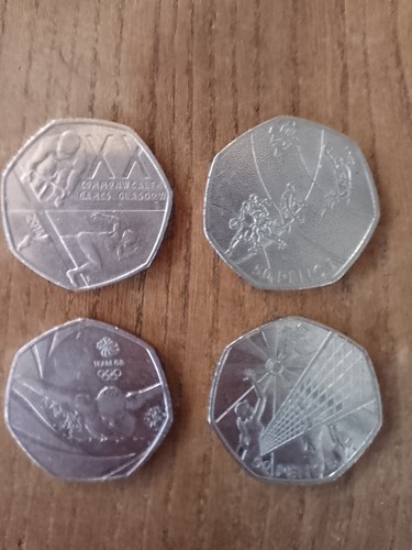 London olympic 50p coins fifty - coins,