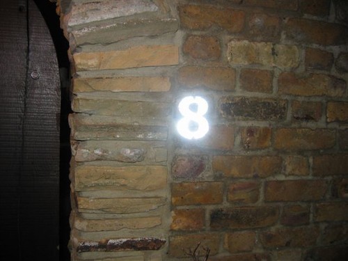 Bright nightime house - bright,