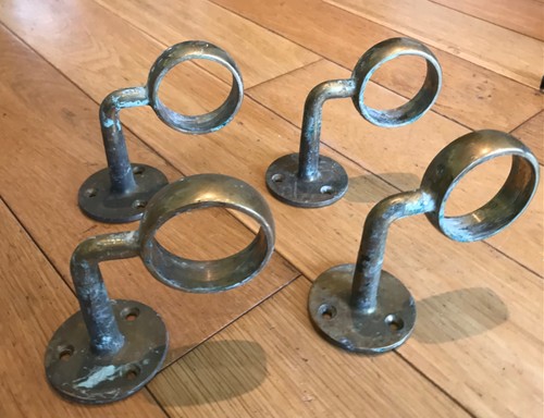 Reclaimed used solid brass - 4x,