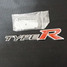 1x Black Chrome Silver Red TYPE-R Metal Front Grille Emblem Badge Motors Car 4x4