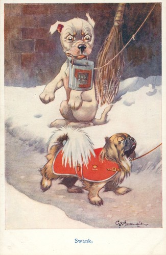 Bonzo postcard george - postcard, e