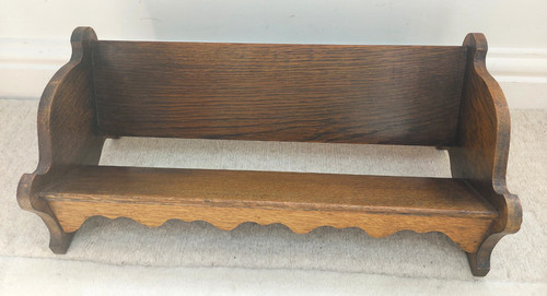 Antique oak book trough - antique,