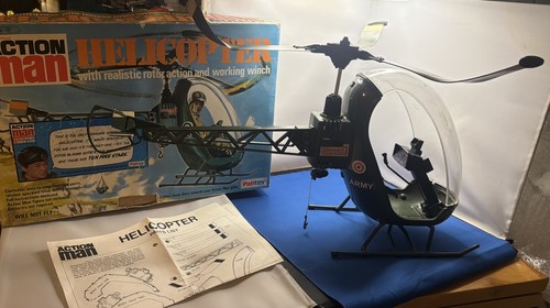 Vintage action man helicopter - vintage,