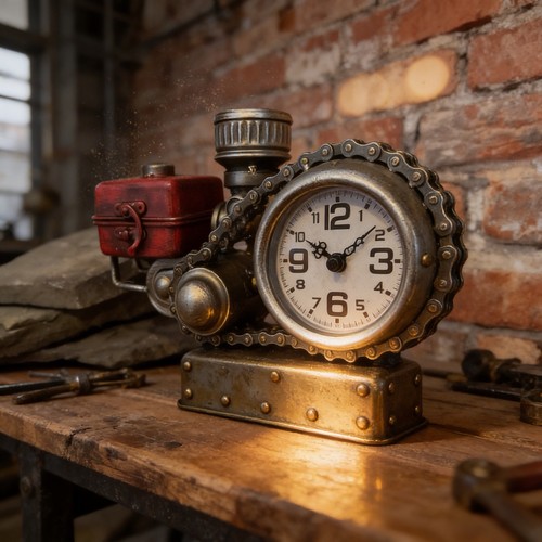Vintage style tractor - vintage, engine