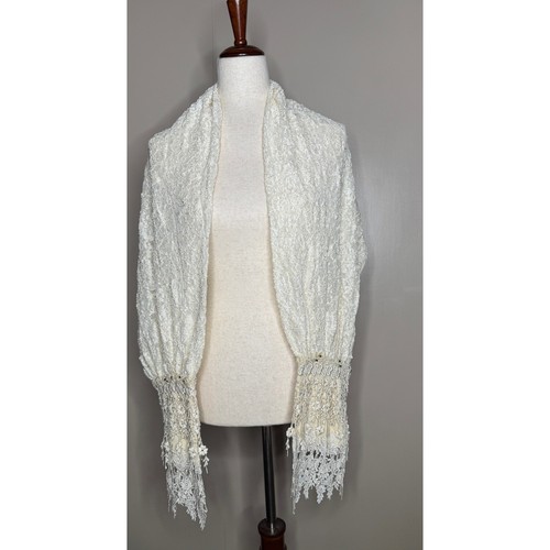 Vintage ivory lace beaded - vintage,