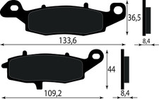 Front brake pad 59102 33860