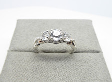 Clogau Silver & 9ct Rose Gold Topaz & Tanzanite Tree of Life Trilogy Ring Size O