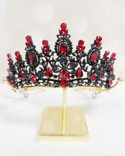Dark queen crown black - queen, crown,