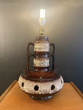 West German pottery lamp  fat