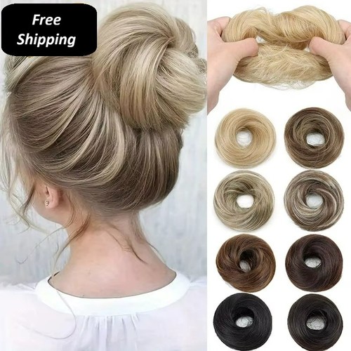 Messy bun hair piece scrunchie - bun,