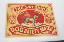 Vintage British Matchbox Label