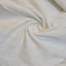White 100% Cotton Broderie