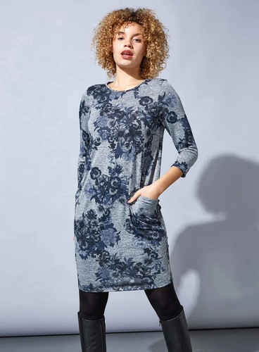Ladies roman grey floral - ex,
