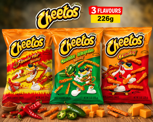 Cheetos crunchy 226g - crunchy,