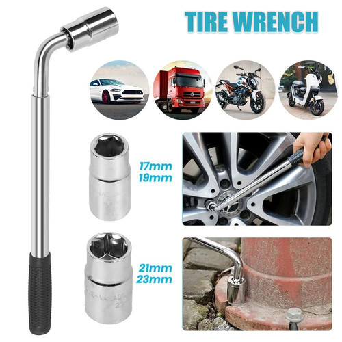 Extendable wheel brace - brace, wrench