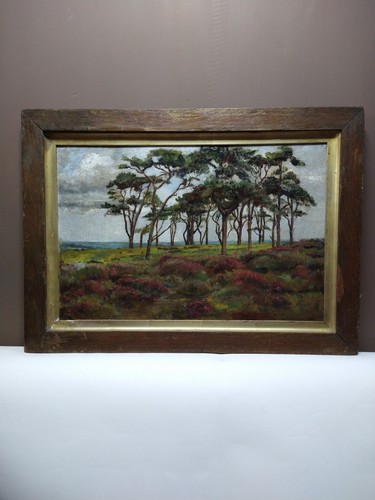 Antique victorian oil painting - oil,