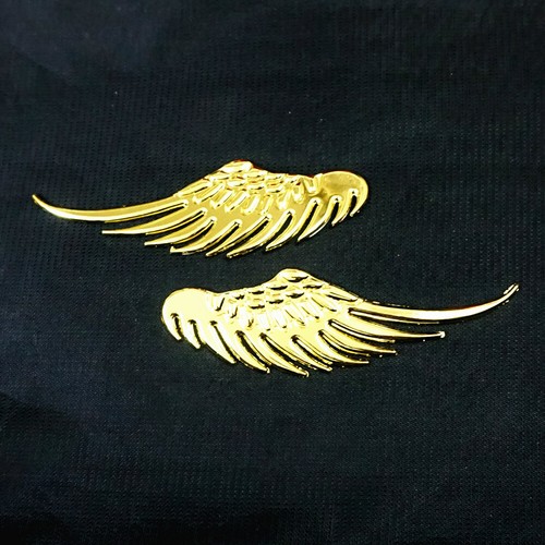 Pair golden chrome wings - pair,
