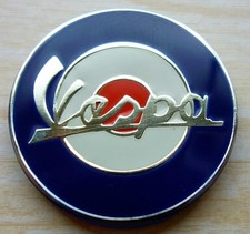 SCOOTER MOD BADGE - BLUE WHITE