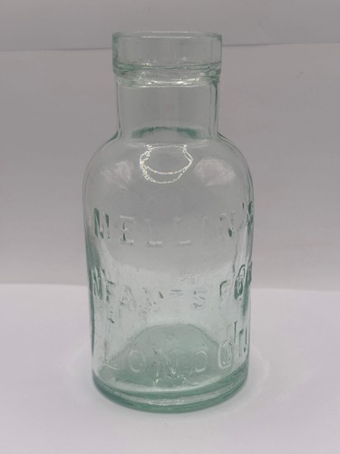 Old advertising glass jar