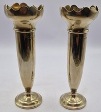 Pair x 2 Silver Plate EPNS Bud