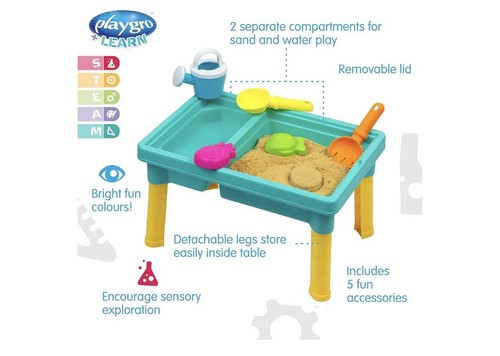 Sand and water table - water, with