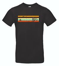 Mountain bike RETRO stripe grunge, mtb downhill bike tee