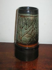 celtic newlyn art studio pottery vase funky cornish 1970s