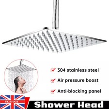 Large Shower Head Chrome High Pressure Powerful Bath Heads Water Saving Filter