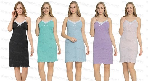 Ladies chemise strappy lace - chemise,