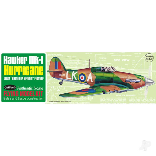 Guillow hawker hurricane balsa - hawker,