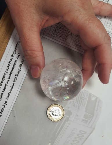 Clear quartz crystal - ball, 16cm