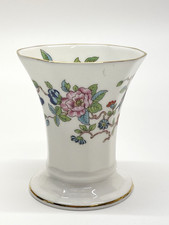 Vintage Aynsley Pembroke Fine English Bone China Vase Floral 8cm