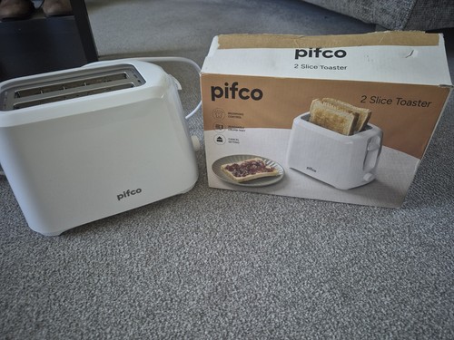 Pifco white toaster slice - white,