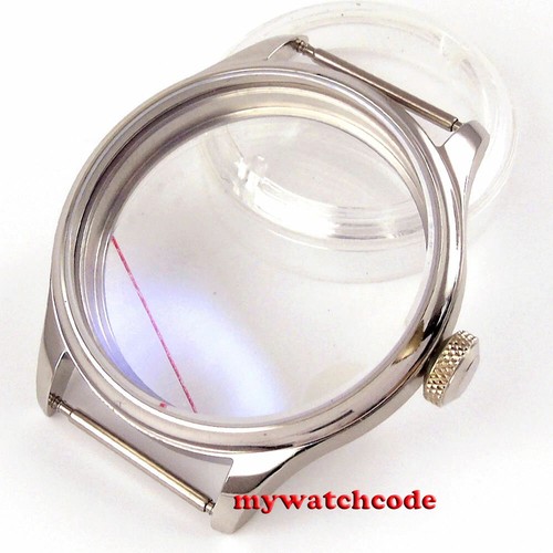44mm steel parnis watch - parnis, case