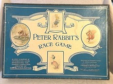 Beatrix Potter - Peter Rabbit 's Race Game - 1950s - Board with 4 Characters