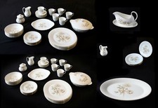 Large Royal Doulton Dinner Service - Yorkshire Rose - 65 pieces