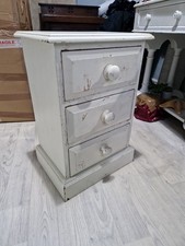 Shabby Chic Pine Bedside Drawers