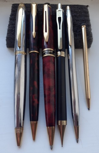 Lot vintage pens pencils - vintage,