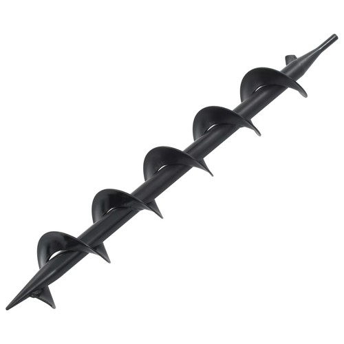 Auger drill bit steel 75x600mm - steel,