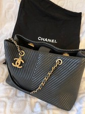 Chanel Chevron Leather Handbag