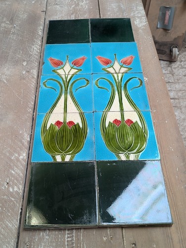 Set reclaimed fire tiles - set,